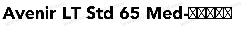 Avenir LT Std 65 Med字体转换